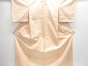 未使用品　花亀甲模様織り出し西陣伝承紬単衣着物